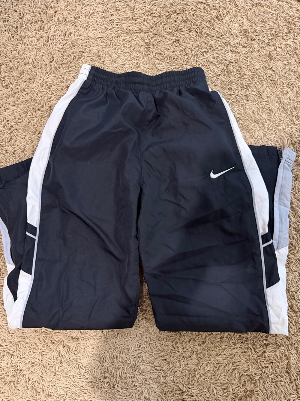 Nike Kids Black and White Athletic Pants